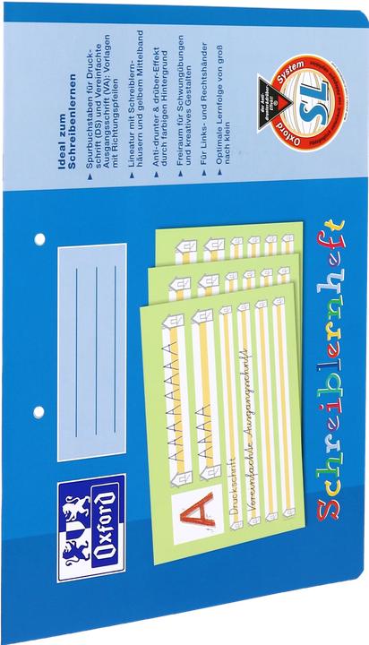 Produktbild Oxford Schreiblernheft A4 quer (A4, Liniert, Weicher Einband)