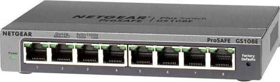 Actual product image Netgear GS108E (8 ports)