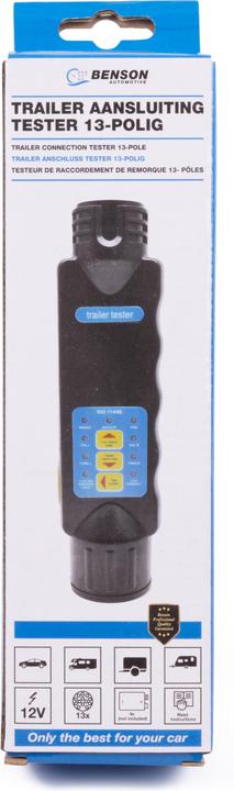 Actual product image Benson Trailer connection tester 13-pole