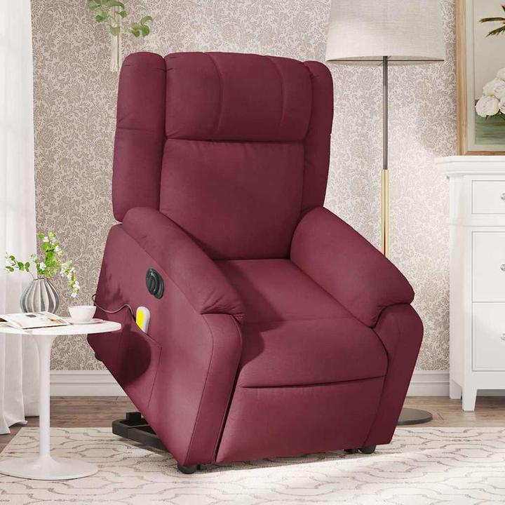 Actual product image VidaXL Electric massage chair with stand-up aid fabric