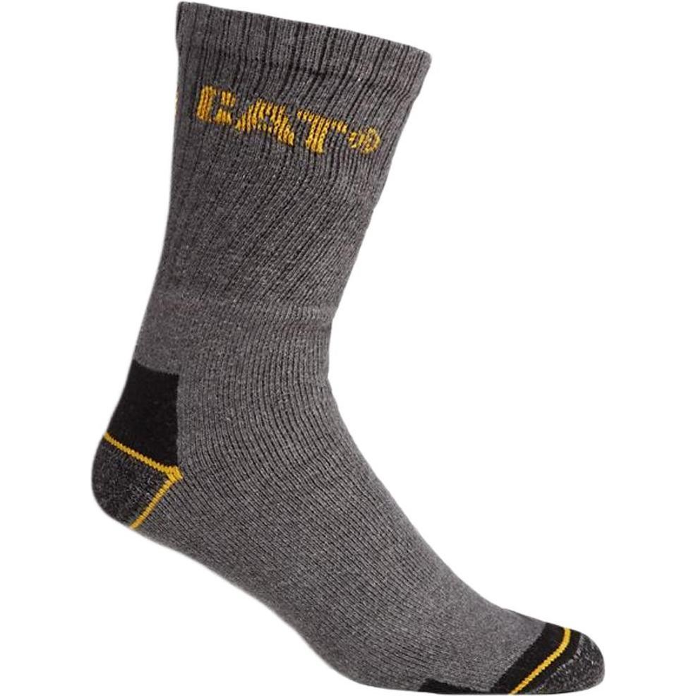 Thumbnail - Cat, Herren, Socken, Real Work, Grau, (3er Pack, 41 - 45)