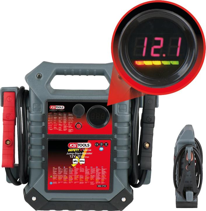 Actual product image KS Tools 12 V Batterie-Booster, mobiles Starthilfegerät 700 A (2200 A, 22000 mAh)