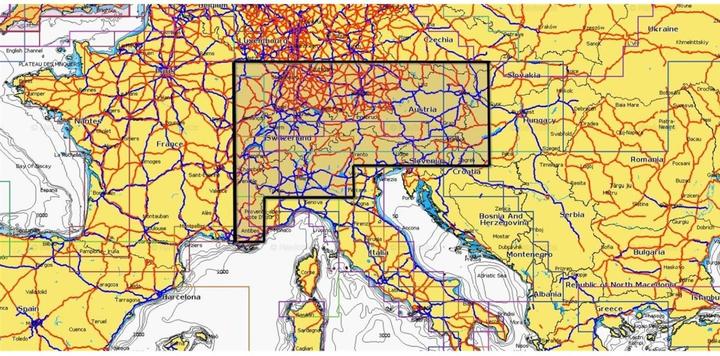 Actual product image Navionics Electronic nautical chart Regular (Alpine, Lakes & Rivers, EU066R), 16GB