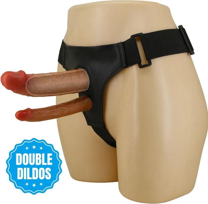 Actual product image Pretty Love - Keaven Harness Slip Universal & Komfortabel Doppeldildo