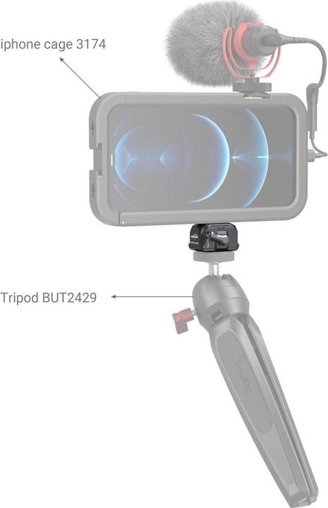 Produktbild SmallRig Drop-in HawkLock Universal mini Quick Release Plate and Clamp 3513C
