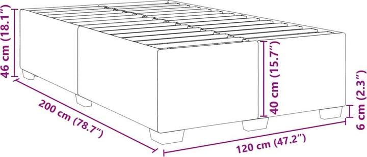 Image du produit vidaXL Bettgestell (140 x 190 cm)
