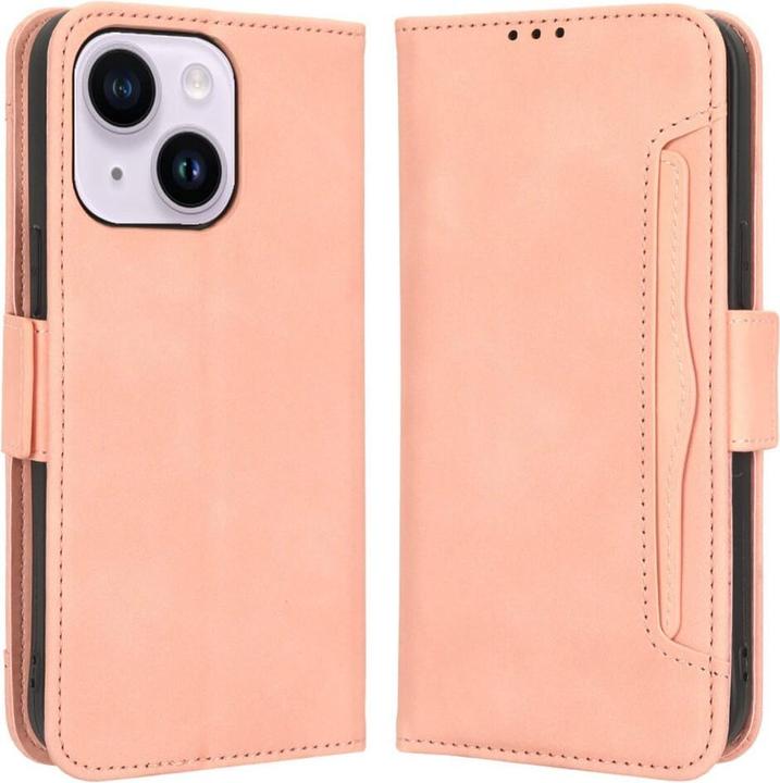 Produktbild Cover-Discount iPhone 15 Plus - Etui mit vielen Kartenfächer rosa (Apple iPhone 15 Plus)