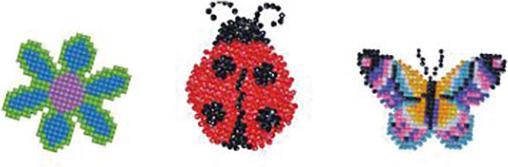 Produktbild Diamond Dotz Bastelset Schmetterling, Marienkäfer und Biene