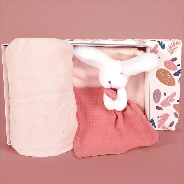 Produktbild Doudou et Compagnie Happy Boho Decke & Schmusetuch,rosa (MQ2)**