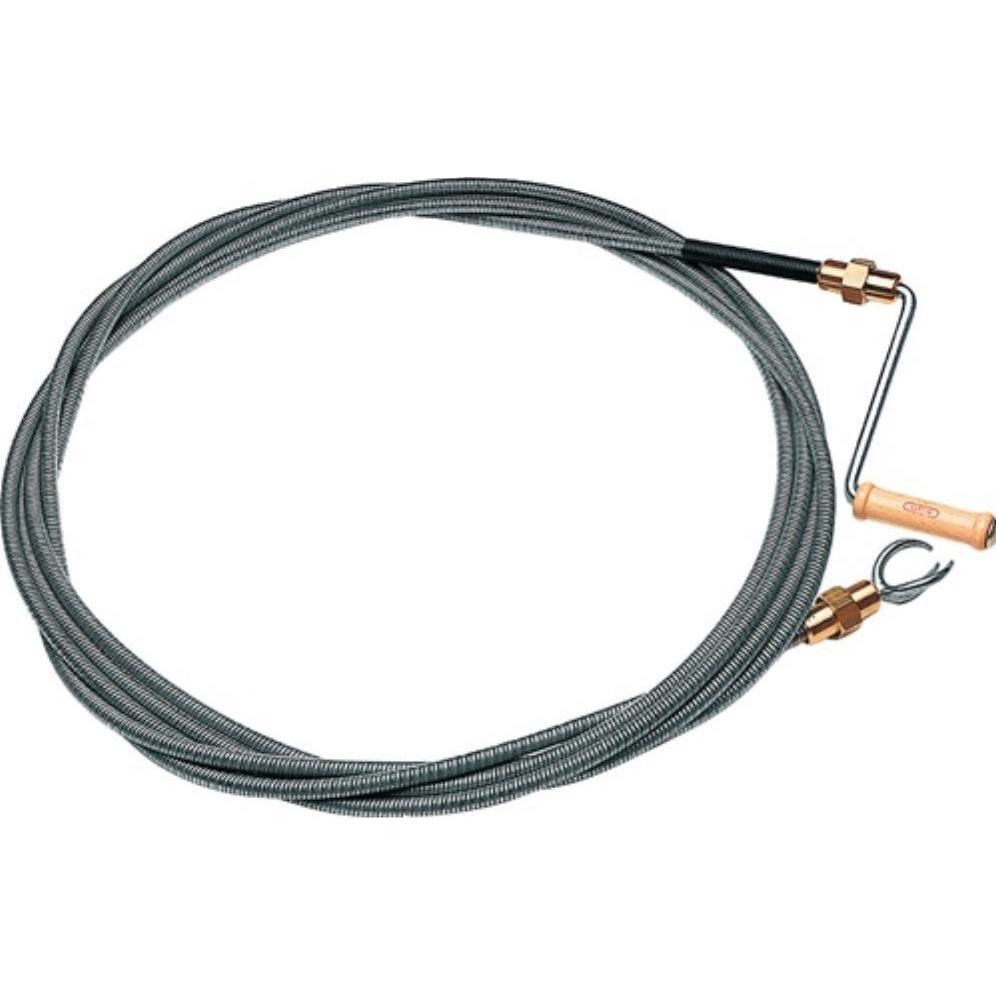 Cabere Rohrreinigungswelle Länge 5 m Wellen-Ø 12 mm Krallen-Ø 40 mm doppellagig mit Messingkupplung, Reinigungsutensil