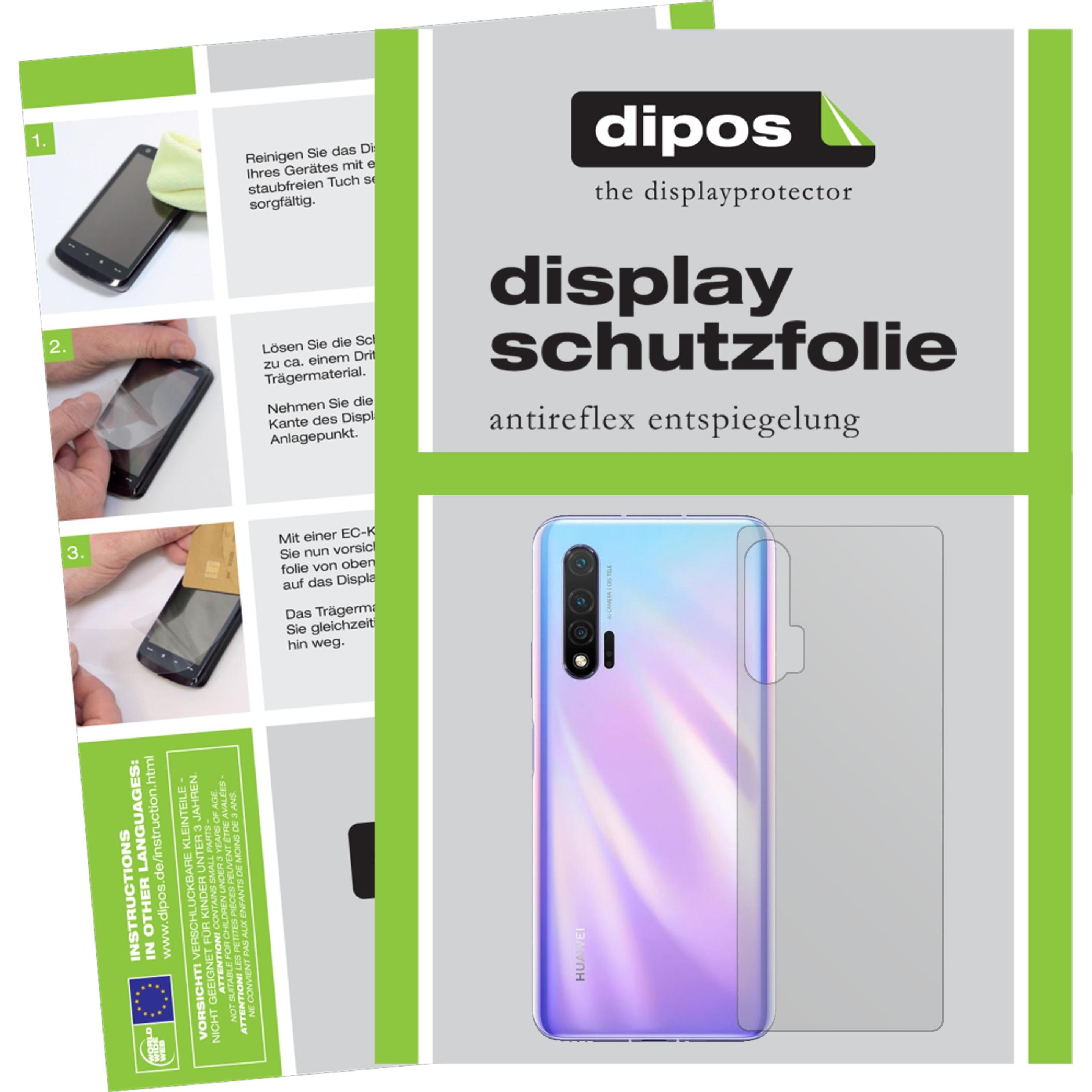 Dipos Displayschutzfolie Antireflex (2 Stück, Huawei nova 6), Smartphone Schutzfolie, Transparent