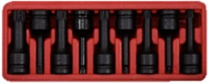 Actual product image KS Tools 1/2" power bit socket set, multi-tooth (XZN®), 9 parts