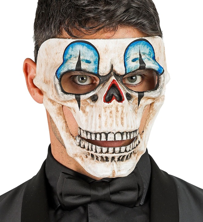 Produktbild Widmann Commedia Dell'Arte Maske Totenkopf Clown
