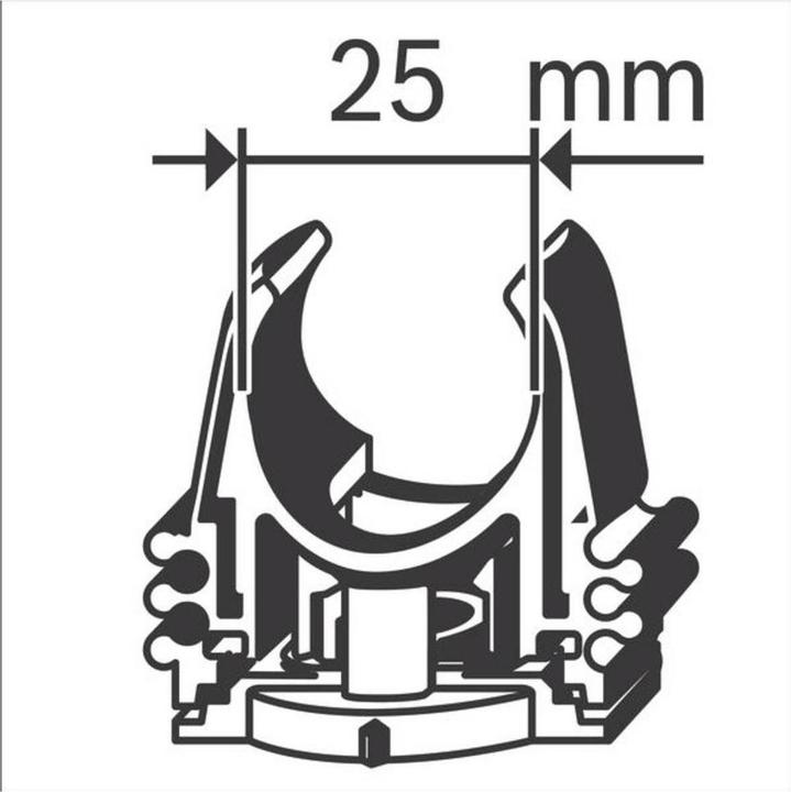Produktbild Bosch Hausgeräte Rohrclip PRO EPC-25 (100 Stk.) 1600A032G8