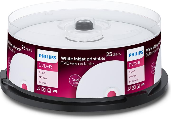 Immagine prodotto Philips 1x25 DVD+R 8,5GB DL 8x IW SP (25 x)