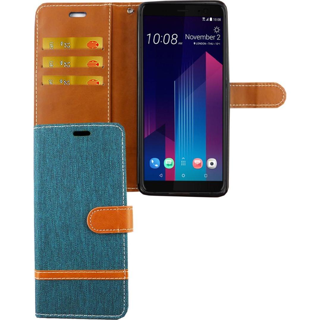Thumbnail - König Design Hülle Handy Schutz für HTC U12 Plus Case Cover Tasche Wallet Etui Handyhülle Neu (HTC U12+), Smartphone Hül...