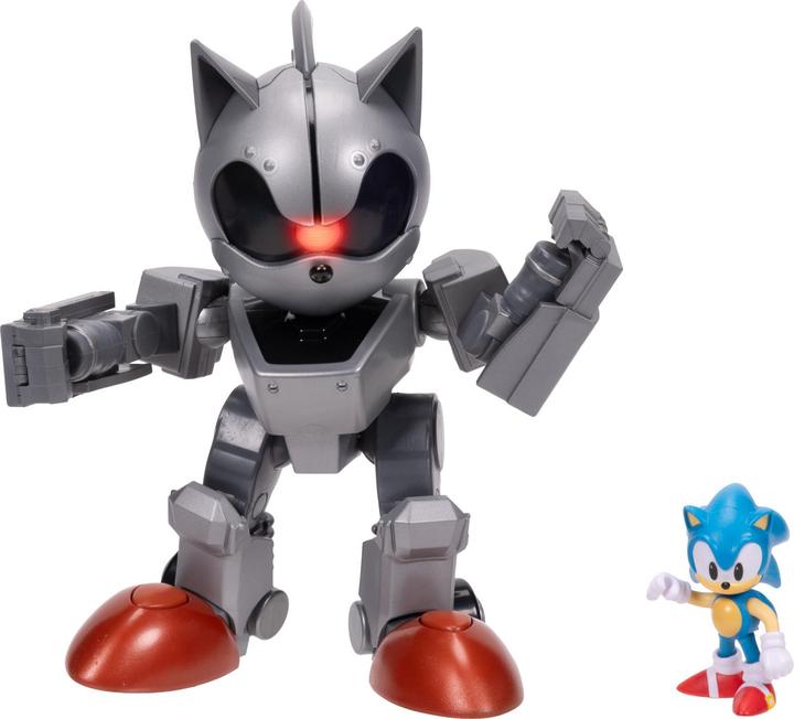 Actual product image Jakks Pacific Giant Mecha Sonic vs Sonic Playset