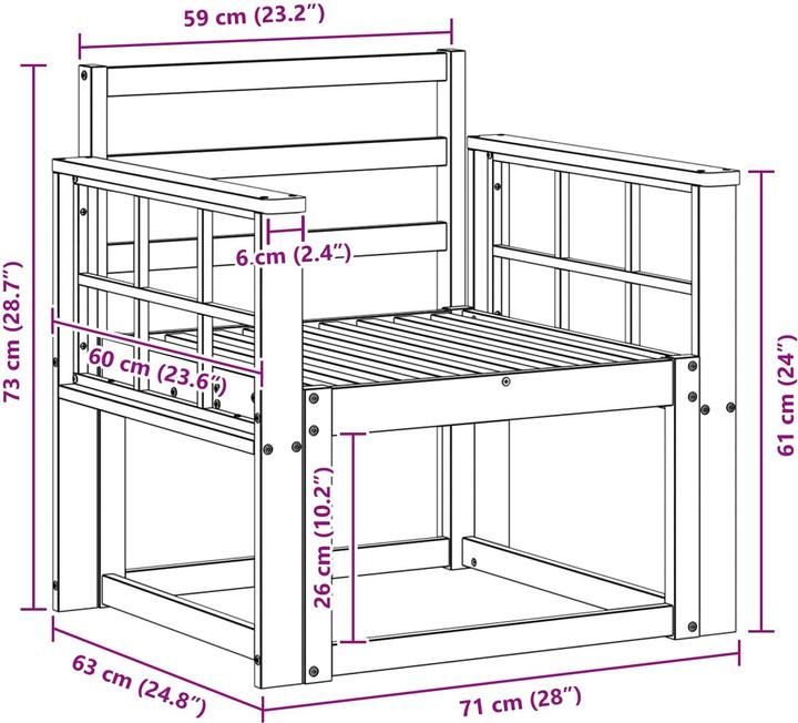 Produktbild vidaXL Outdoor-Sofa