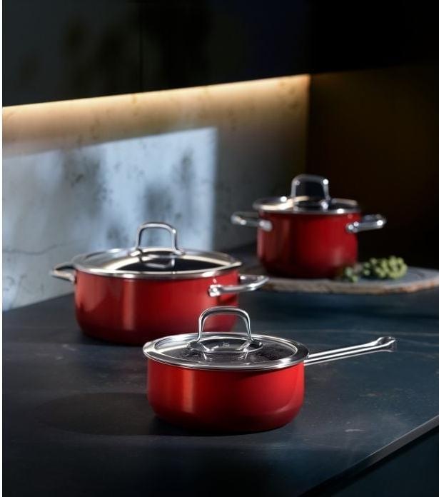 Image du produit WMF Pot à rôtir rouge (18 cm, Poêle à frire, Acier inoxydable)