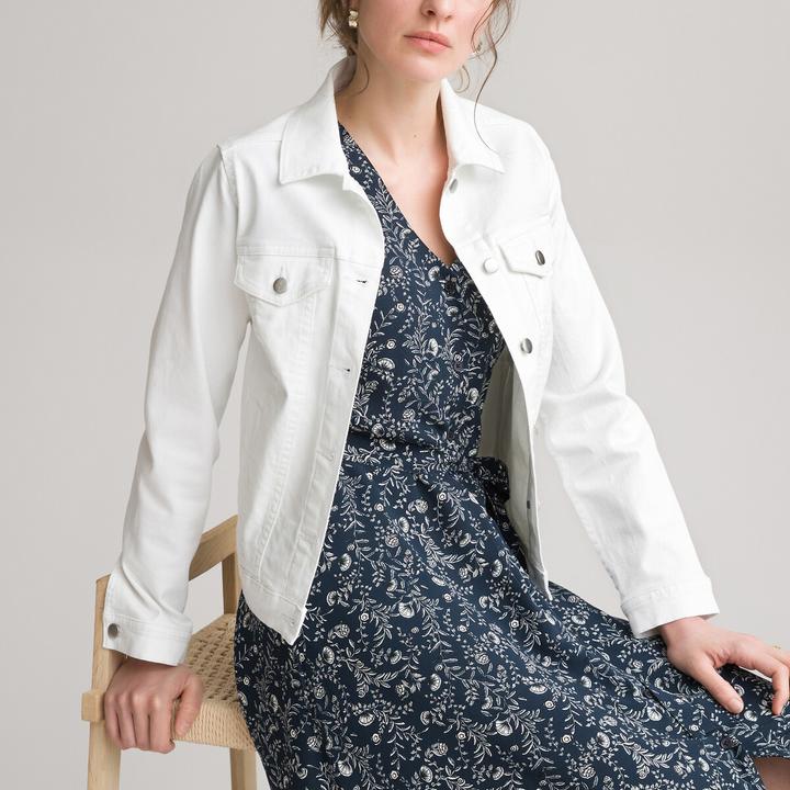 Actual product image Anne Weyburn Waisted denim jacket (48)