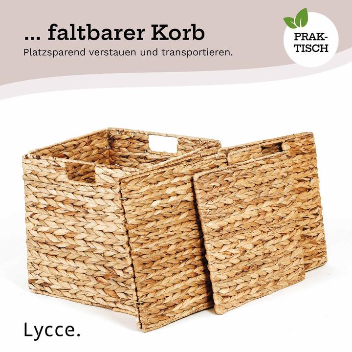 Actual product image Lycce Aufbewahrungskorb Casual Aufbewahrungskorb Wasserhyazinthe (33 cm)