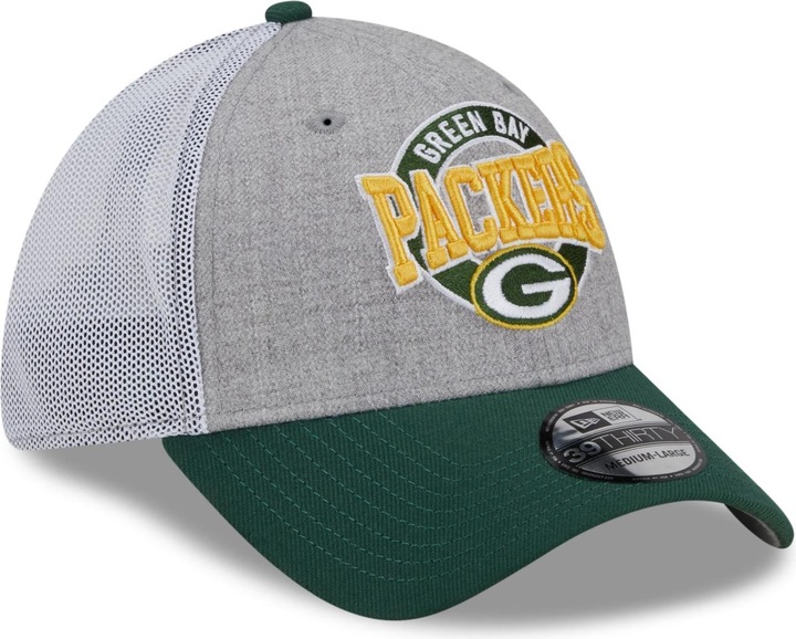 Actual product image New Era 39Thirty Stretch Mesh Cap - Green Bay Packers (M/L)