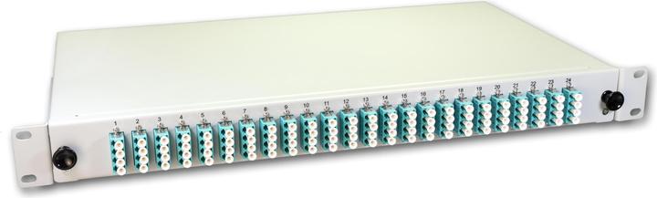 Actual product image Lightwin FO splice box, 96 fibers, 24x QLC multimode, 50/125µm OM3 pigtail splice boxes