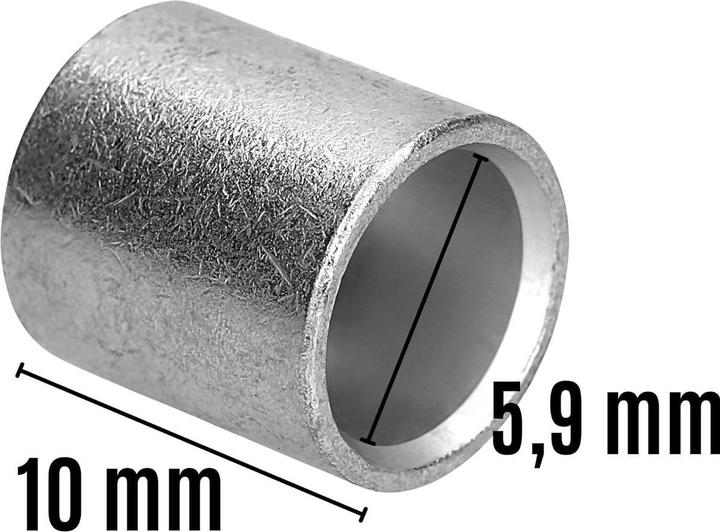 Produktbild Kalitec 10 Stück L3-P Parallelverbinder 16mm² I Verbinder unisoliert I Quetschverbinder blank I Kabe