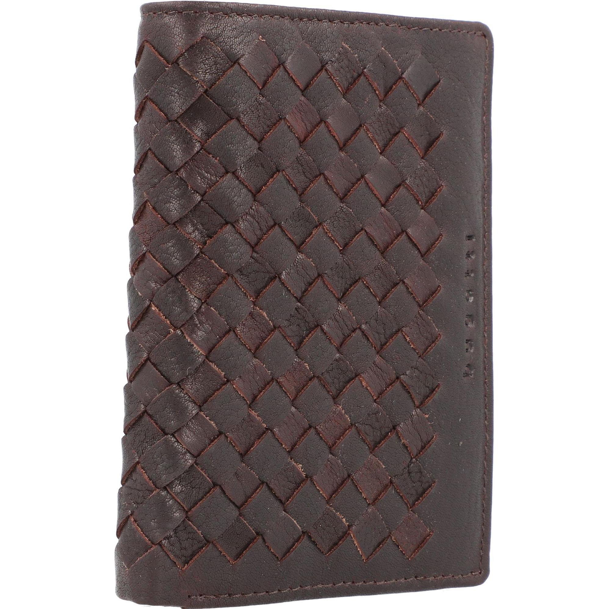Thumbnail - Bugatti, Herren, Portemonnaie, Woven Geldbörse Leder 10 cm, Braun