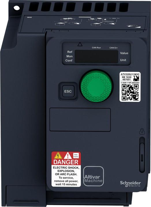 Image du produit Schneider Electric ATV320U11M3C ATV320 1,1KW 230V 3PH COMPACT Variateur de vitesse