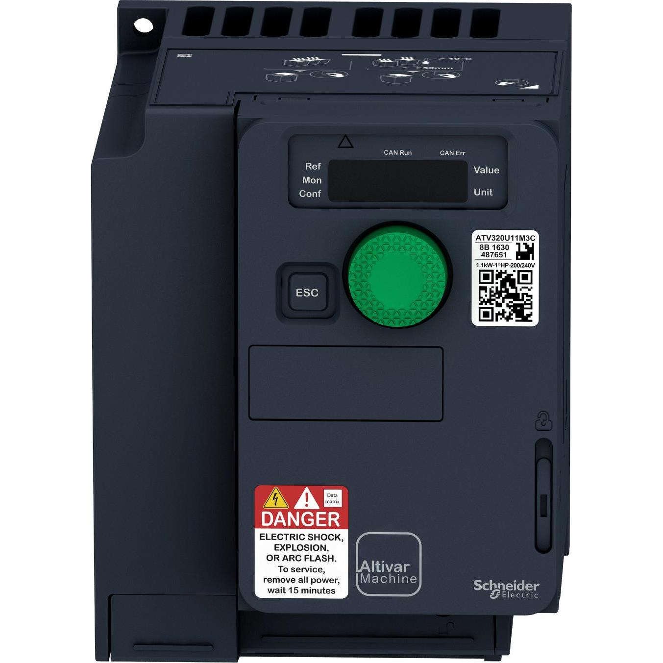 Schneider Electric, Frequenzumrichter, ATV320U11M3C ATV320 1,1KW 230V 3PH COMPACT Frequenzumrichter