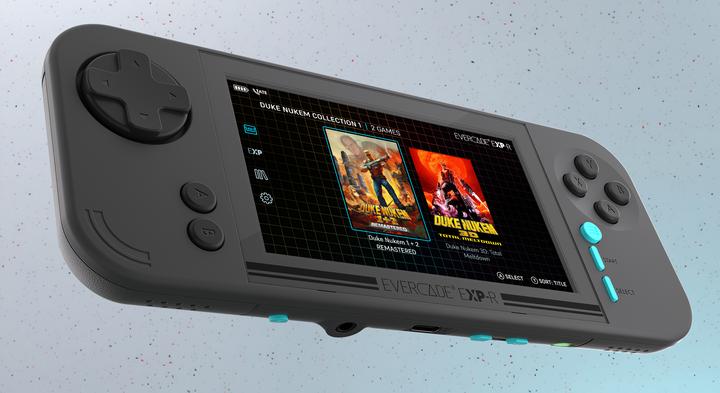Evercade EXP-R Handheld Console with Tomb Raider Collection 1 (I, II & III)
