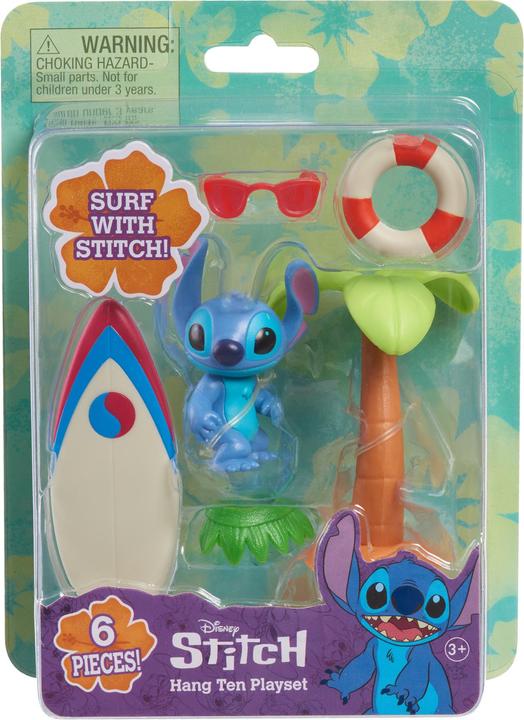 Produktbild Just Play Lilo & Stitch Minifiguren Playset Hang Ten Stitch 7 cm