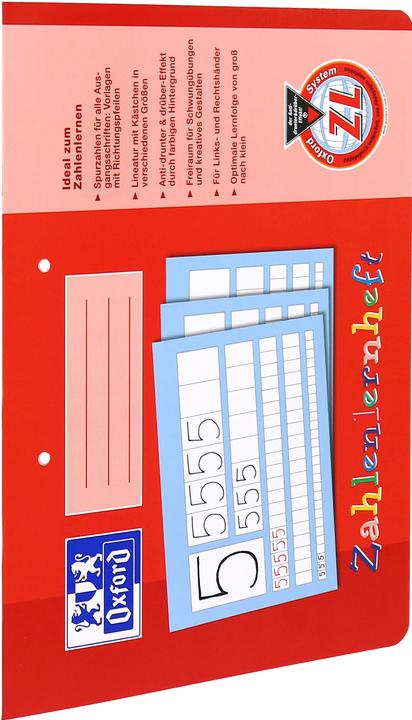 Produktbild Oxford Zahlenlernheft, A4 quer (A4)