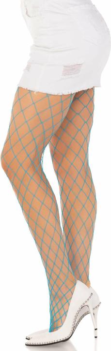 Produktbild Leg Avenue Diamond-Netzstrumpfhose Blau (One Size)