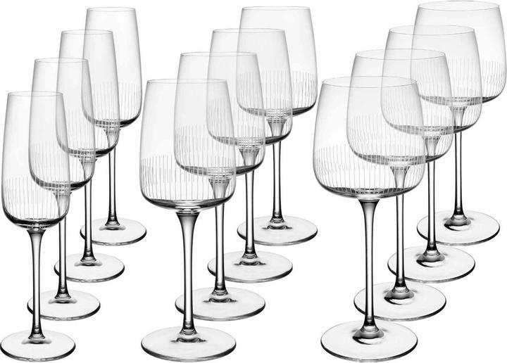 Villeroy & Boch Afina Wein- und Sektgläser (12 Gläser, Weingläser Set)