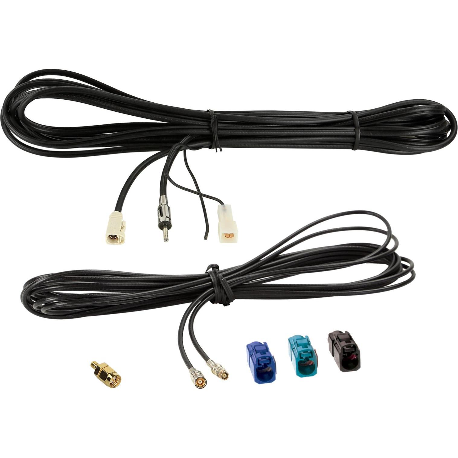 ACV, Autoradio Installation, Antennenkabel Kit Fakra(f)>DIN(m)/SMB(F)/SMA(m) FM