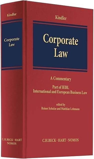 Produktbild Corporate Law (Englisch, Peter Kindler)