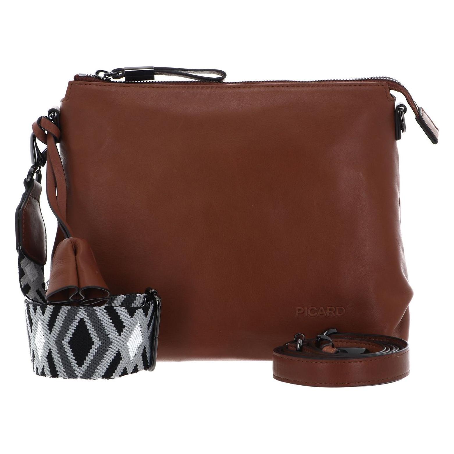 Picard, Damen, Handtasche, Bella Umhängetasche Leder 26 Cm, Braun