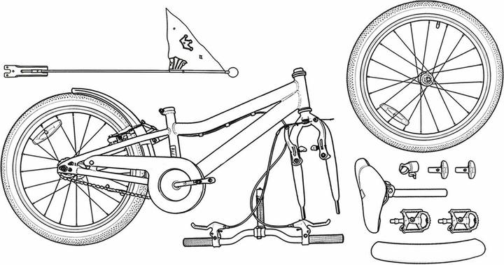 Produktbild vidaXL Kinderfahrrad (20")