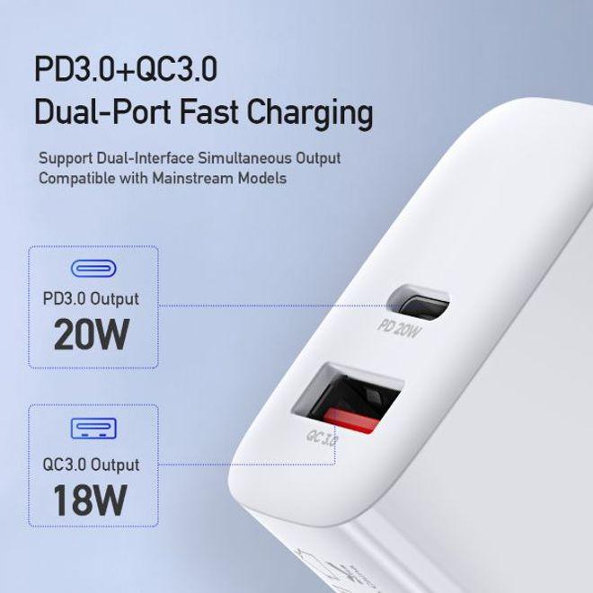 Produktbild Dux Ducis C70 USB Typ-C und USB Typ-A Charger (20 W, 1 Port)