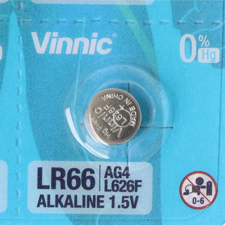 Productafbeelding Vinnic Set van 10 AG 4, LR66, L626F, V376, V377, LR626. (10 Pcs., Onbepaalde grootte, 18 mAh)
