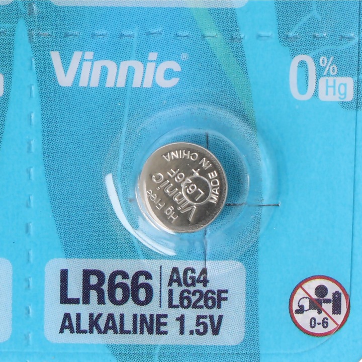 Produktbild Vinnic 10er Set AG 4, LR66, L626F, V376, V377, LR626 (10 Stk., Gerätespezifisch, 18 mAh)