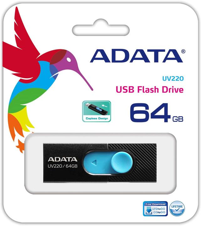 Produktbild Adata UV220 USB-Flash-Laufwerk (64 GB, USB-A)