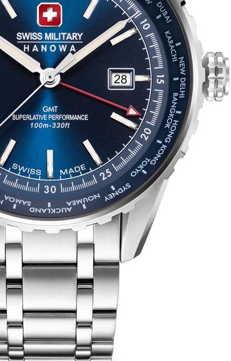 Actual product image Swiss Military Hanowa SMWGH0003204 Afterburn GMT (Analogue wristwatch, 44 mm)