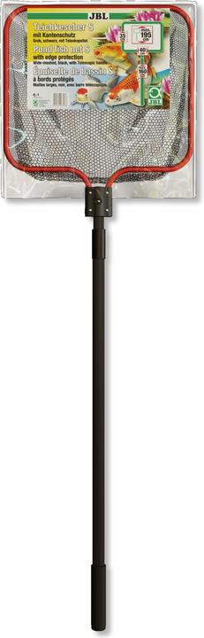 JBL Aquaristik und Terraristik Pond landing net JBL S coarse incl. 160 cm telescopic handle, net 40 x 35 cm