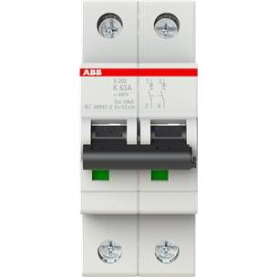 Thumbnail - ABB, Schutzschalter, S202-K63 Sicherungsautomat 63A pro M compact 2-polig