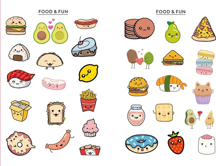 Produktbild Kawaii Stickerbuch