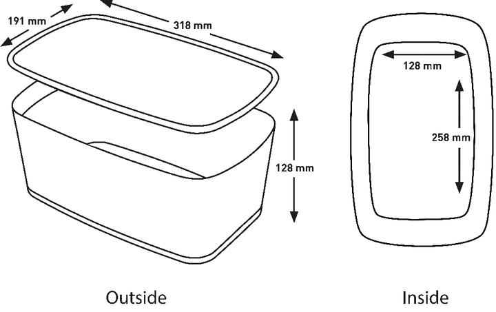Actual product image Leitz MyBox (31.8 x 12.8 x 19.1 cm, 5 l)