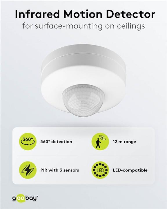 Produktbild Goobay PIR 360° bis 12m (12 m)